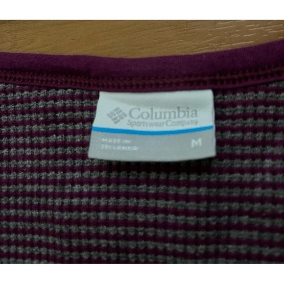 Womens Columbia Waffle Knit Thermal Long Sleeve Top Shirt - Picture 5 of 6